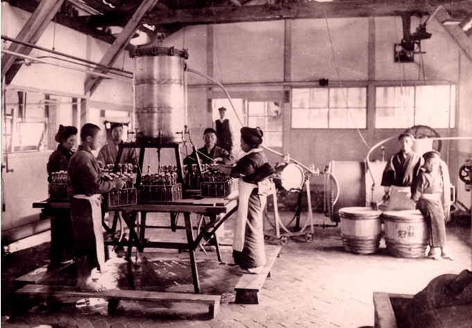 An early bottling facility, activated in February 1909”